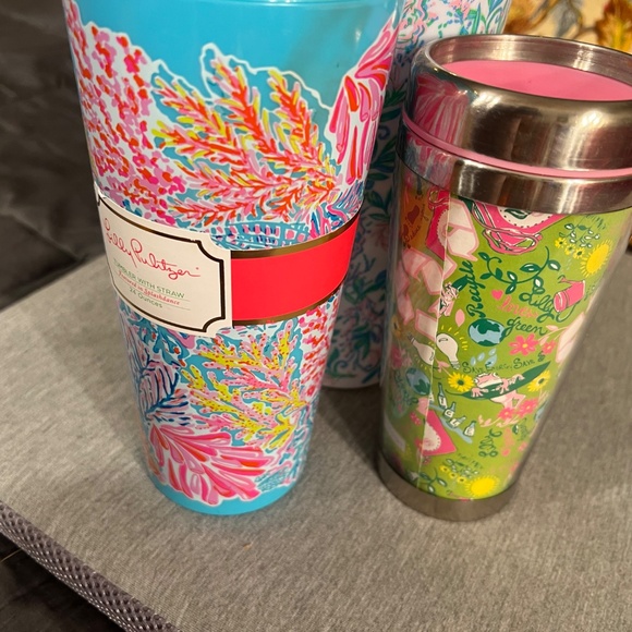 3 Lilly Pulitzer Tumblers - Picture 3 of 10